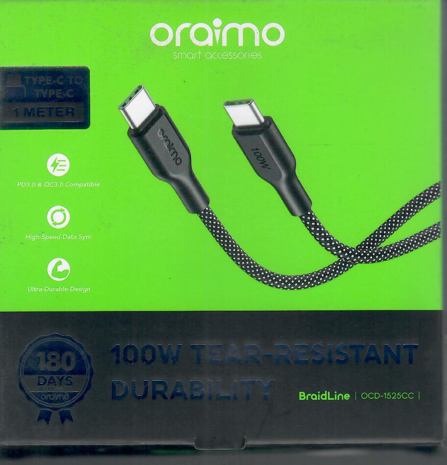 CABLE ORAIME CORDE C TO C 100W