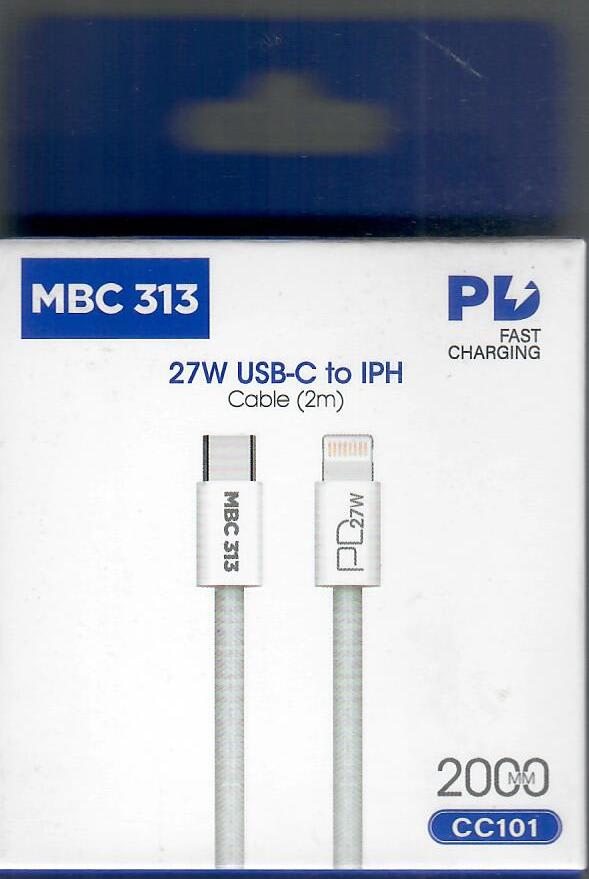 CABLE IPHONE ORIGINAL 2M 27W