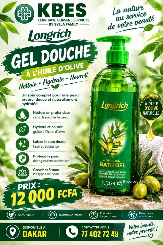 Gel de douche longrich