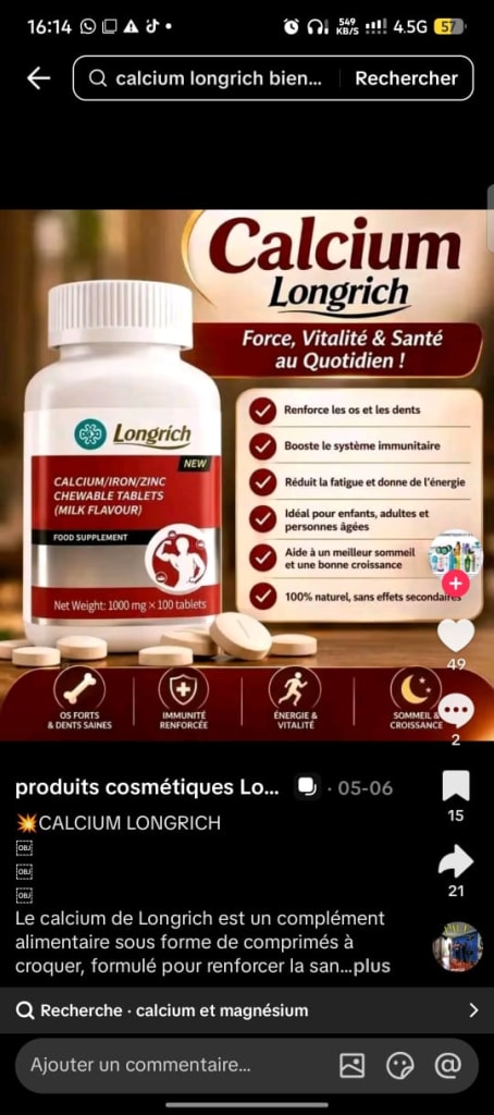Calcium longrich